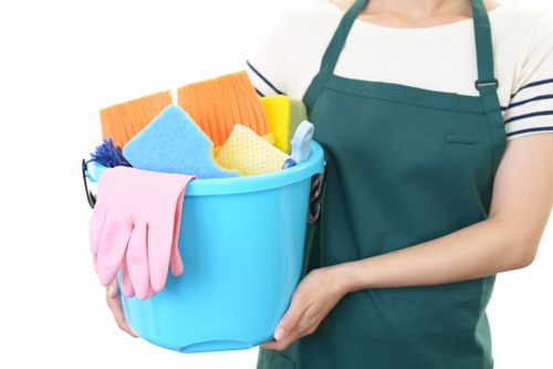 Professional home cleaners working in a Barnet family house