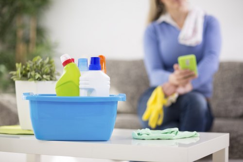 Deep cleaning of stone and tile floors in a Barnet property